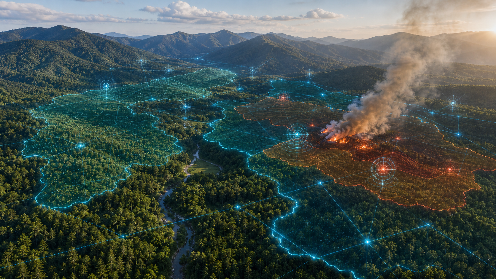 Forest Mapping and Fire Monitoring visual