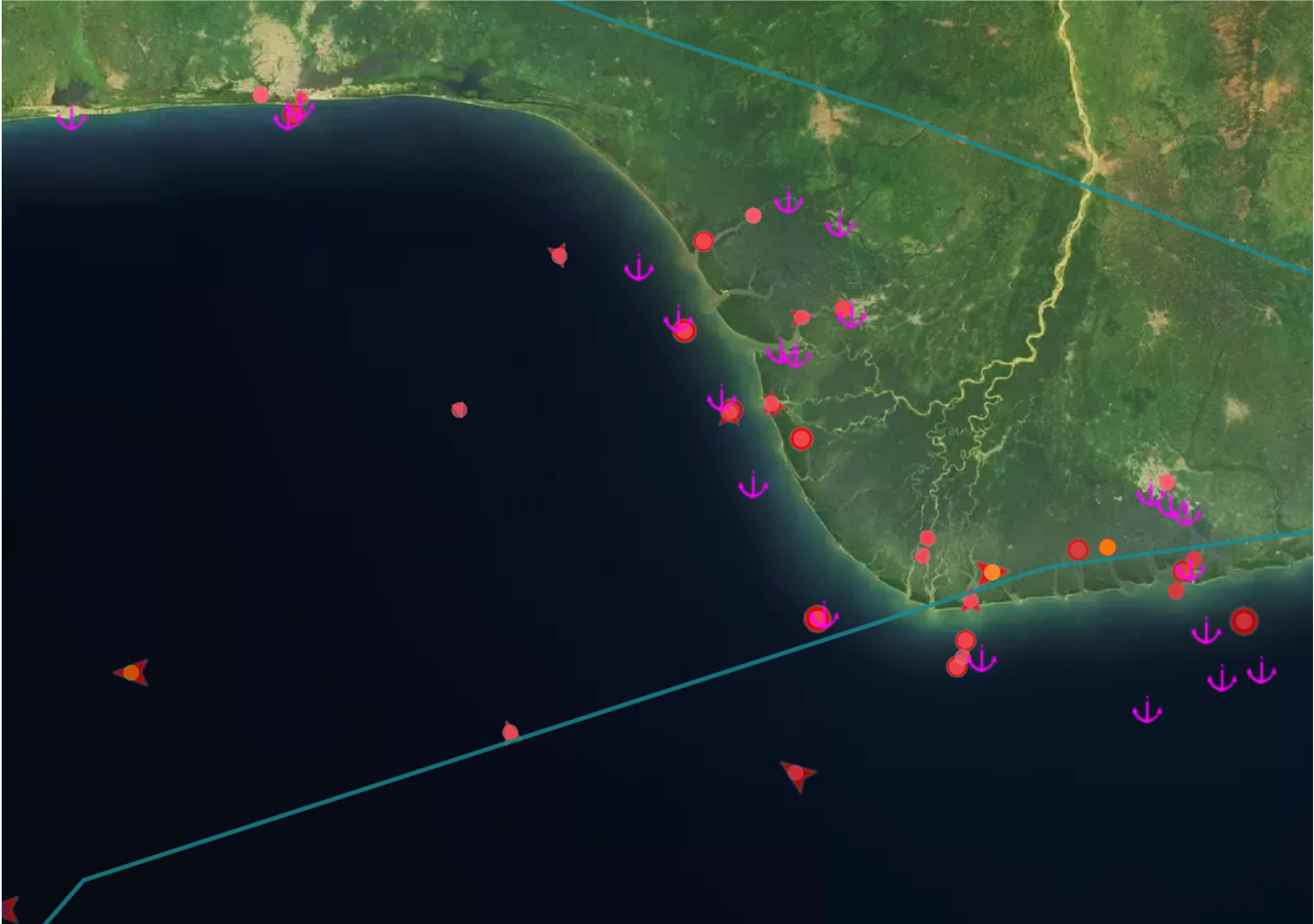 Dark Vessel Activity (AIS Off)