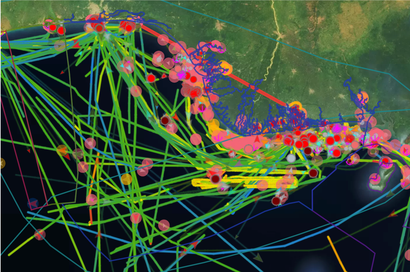 All Tracks of Vessels